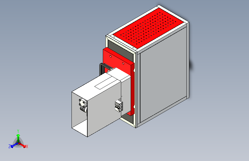 精密电子切割机三维模型设计