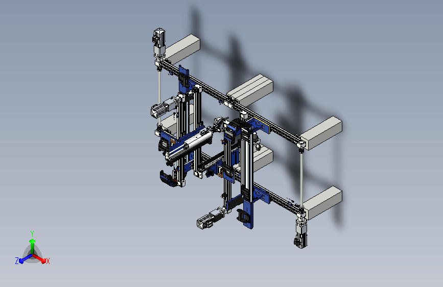 具有自动抓取与检测的三坐标机构