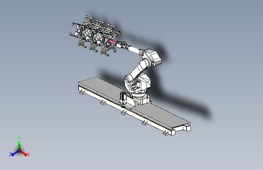 可横向移动的管材抓取机械手