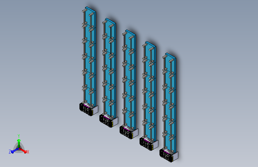 可升降的滚筒运输AGV模拟