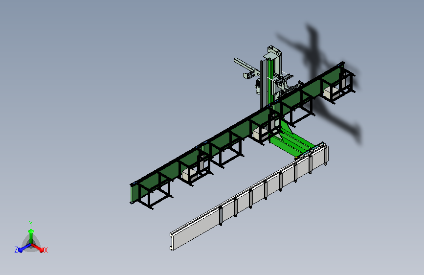 可移动悬臂式物料抓取机械手
