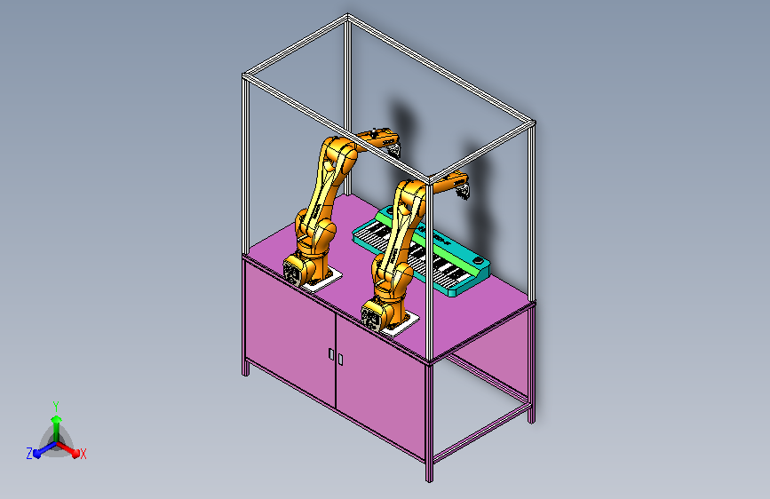 库卡KR10关节可运动机器人弹奏电子琴