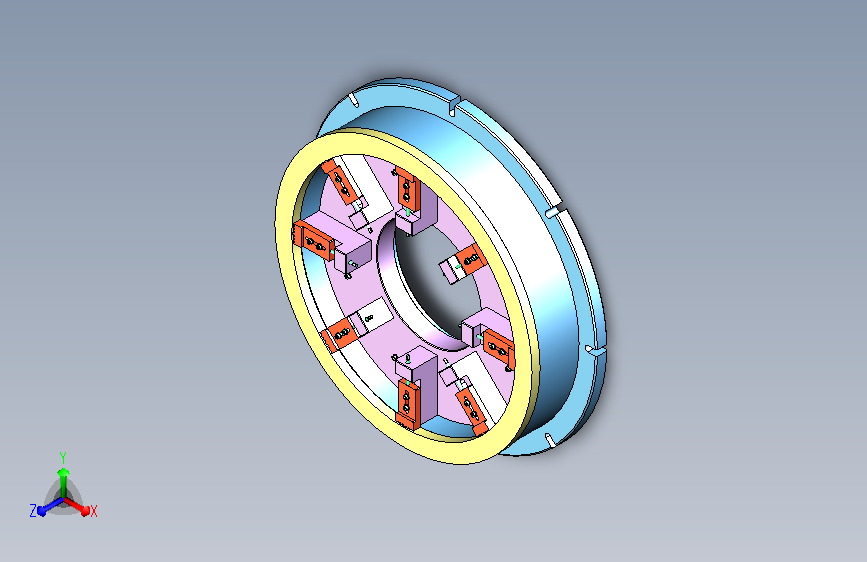 立车手动定心卡盘夹具