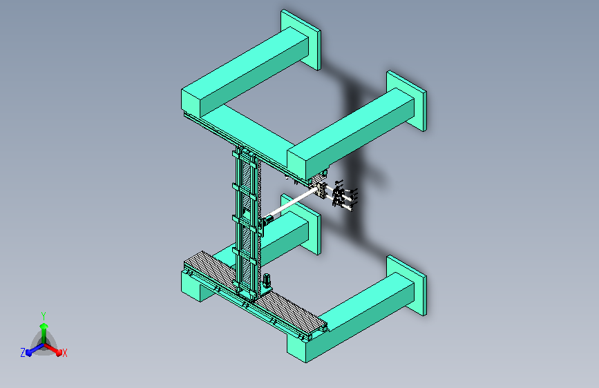 龙门桁架式变距吸盘取料机构