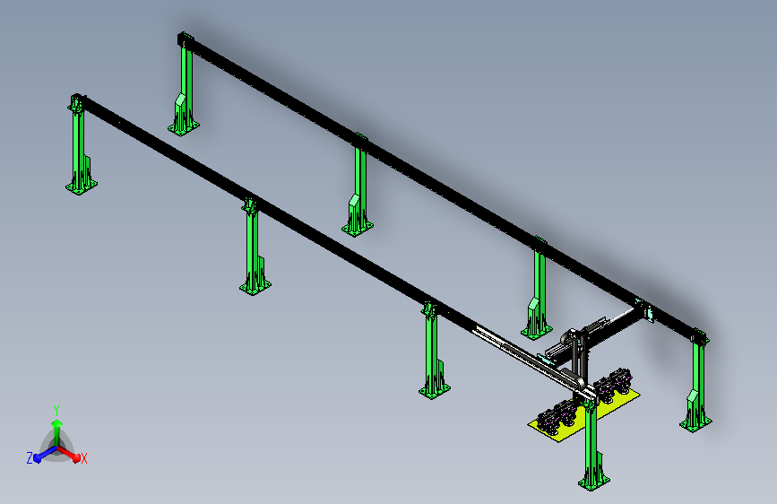 龙门桁架式玻璃板搬运机械手