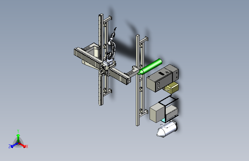 龙门架式焊接机器人模型
