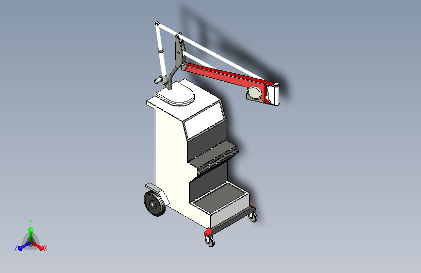 轮式移动焊接支架