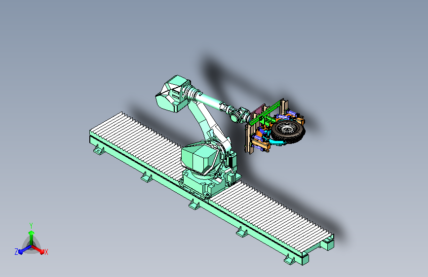 轮胎的移动式抓取机械手