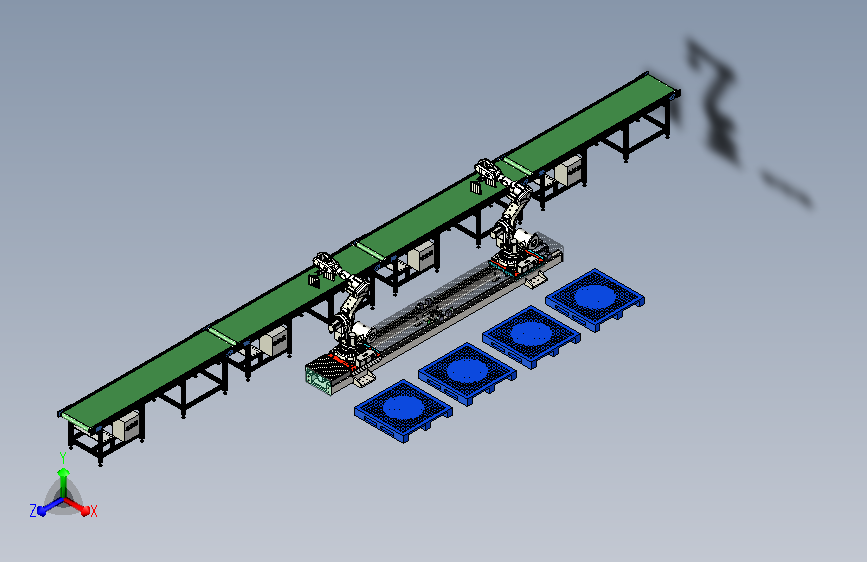 码垛机器人生产线搬运模拟