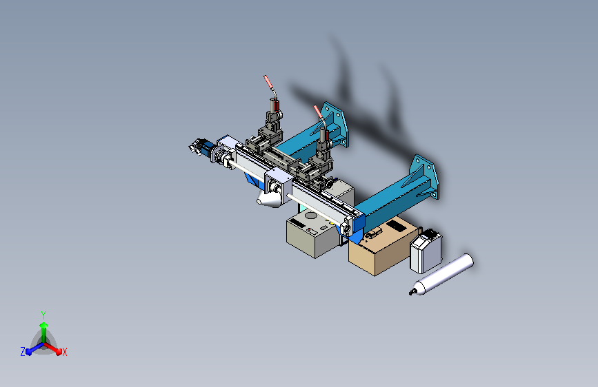 门架式双焊枪设备机构