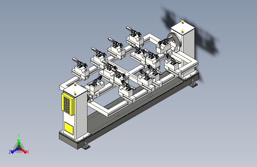 攀爬支架组件的变位机焊接机构
