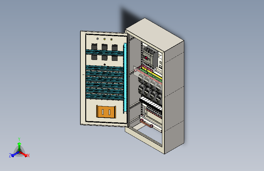 配电柜汇流排建模
