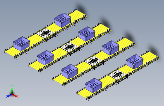 拼接滚筒式运输机构
