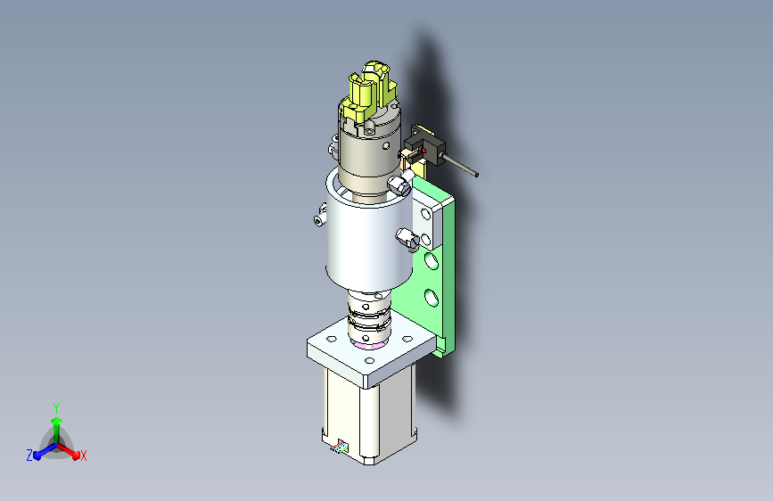 气爪旋转移动抓取气滑环结构物体运动