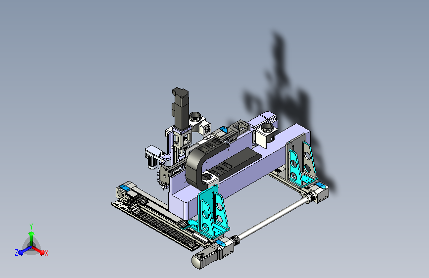 三坐标移动的钻孔攻牙机构
