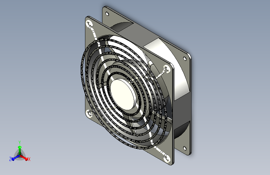 散热风扇（零部件+装配体）