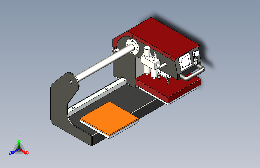 上滑气动双工位烫标机(方轨型式)
