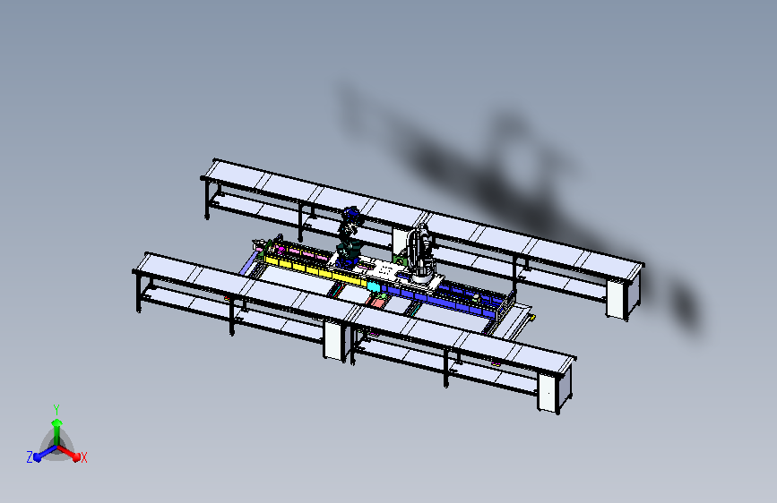 十字型焊接加抓取机械手作业模型