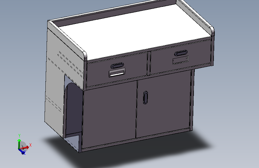 异形不锈钢工作台带抽屉=696292=20