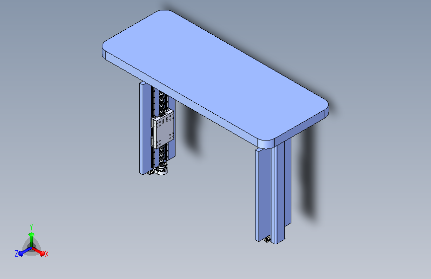 双滑台同步升降机构