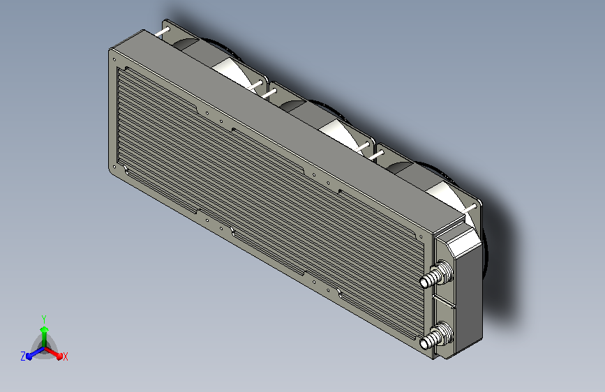 水冷排+散热风扇组件