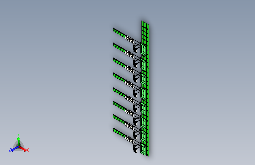 提升机设备与轨道运输车组合模拟