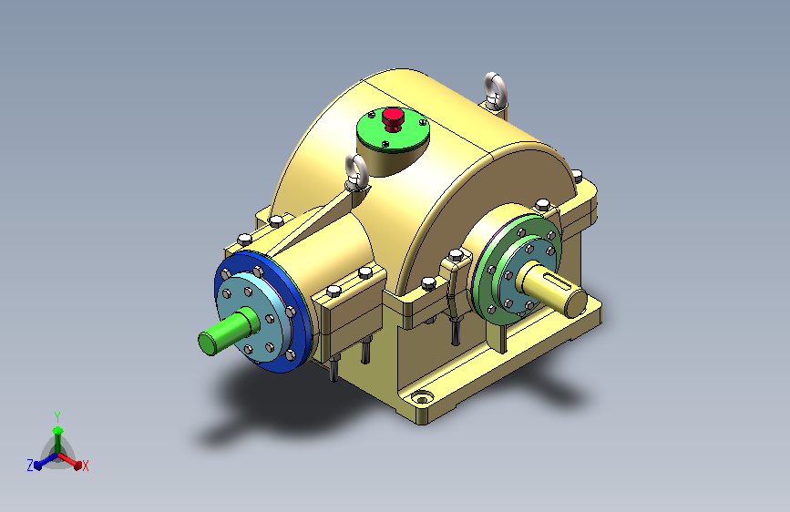 圆锥齿轮减速器精细模型=1053614=50