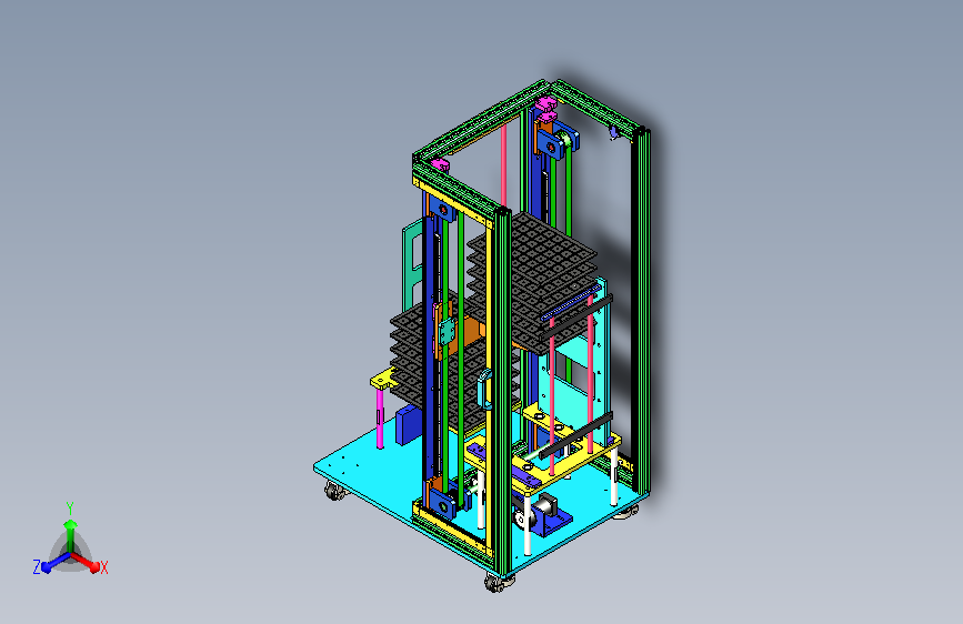 同步带升降机构