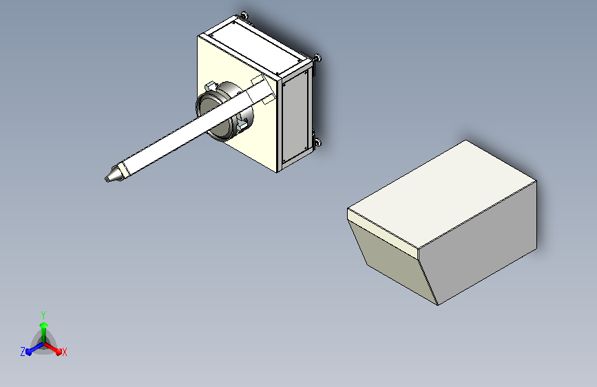 拖杆检测机构装配体