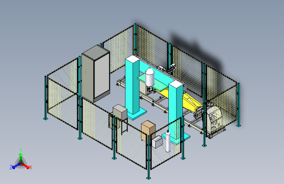 挖机关节臂的龙门机械手焊接岗位模拟