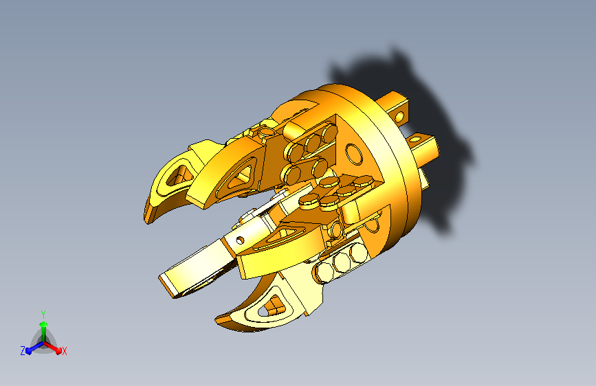 五爪夹持机构运动