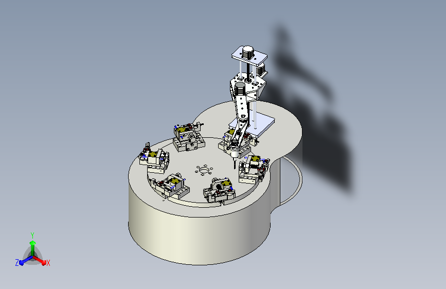 物料的圆柱度自动化检测工作台