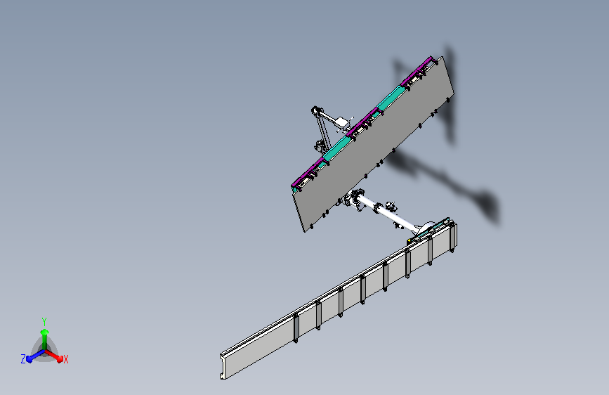 悬臂式钢板抓取机构