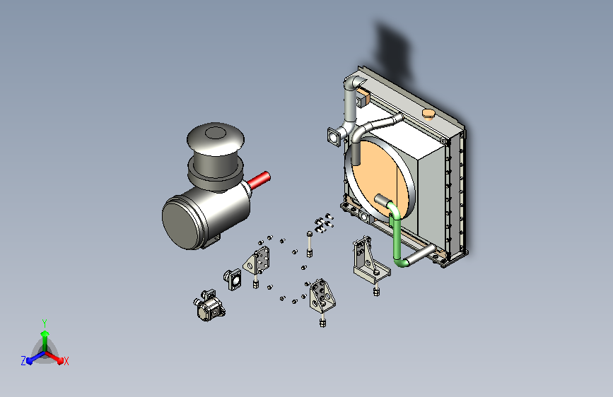 洋马发动机安装实例