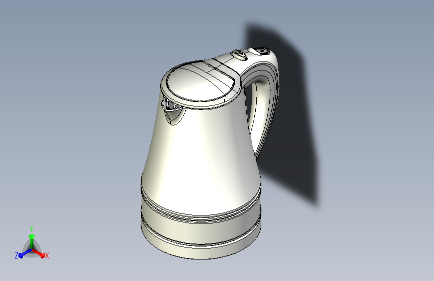 一款1.2升的玻璃热水壶