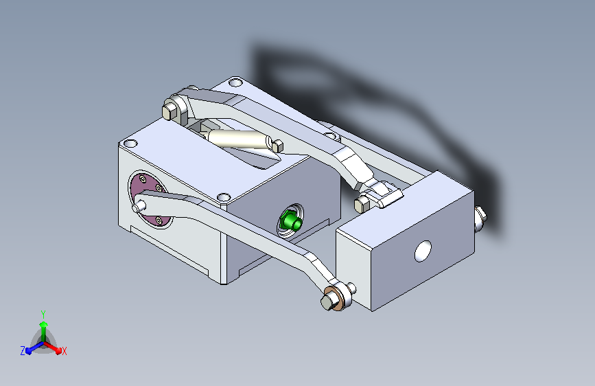一款气弹簧辅助平行四连杆提升机构