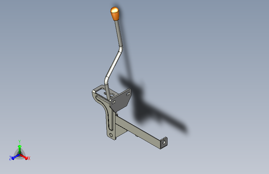 一种三轮车换挡手柄结构