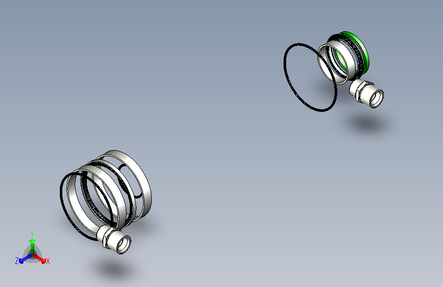 一种液压缸模型