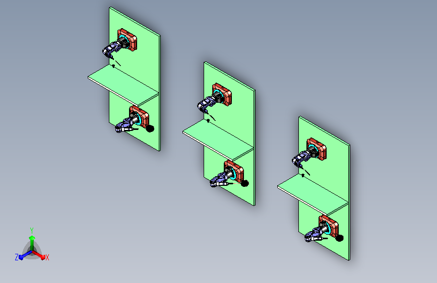 移动机械人打羽毛球模拟