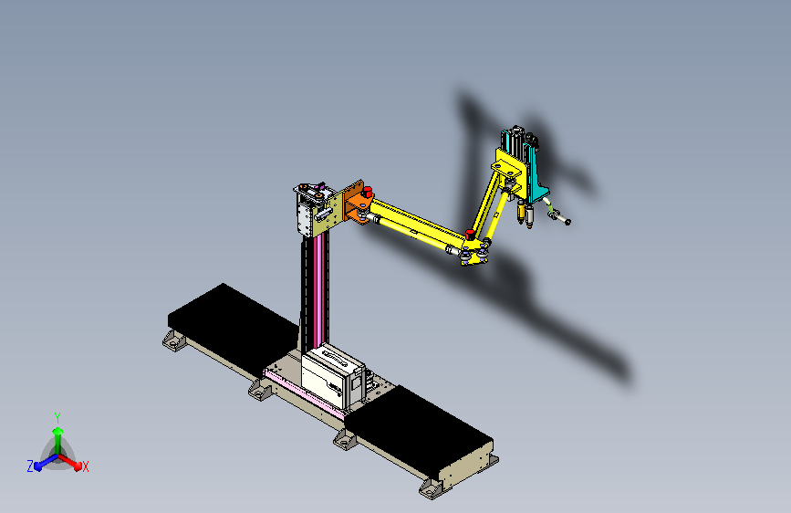 移动升降式拧紧力臂机构