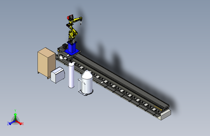 移动式带地轨焊接机械手