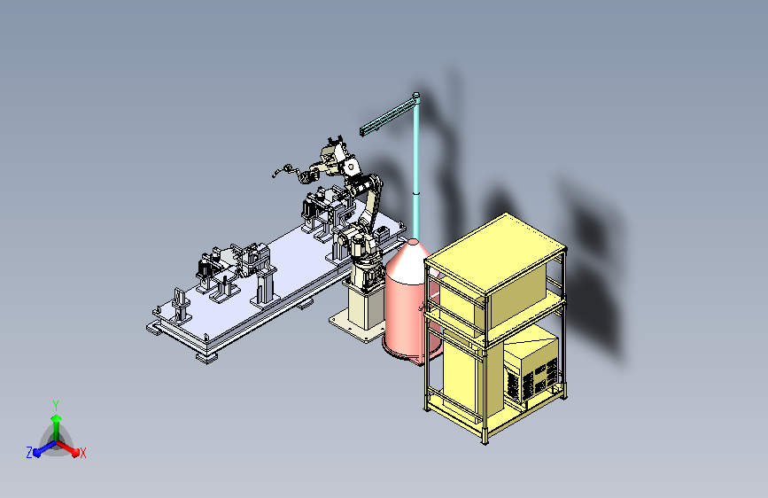 异型管材的机械手焊接岗位模型