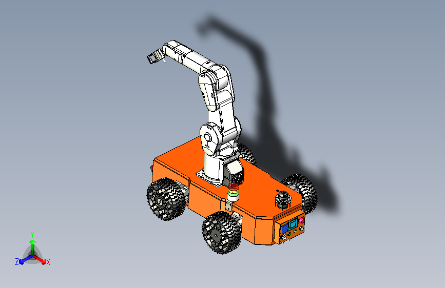 智能越野移动复合小车模型