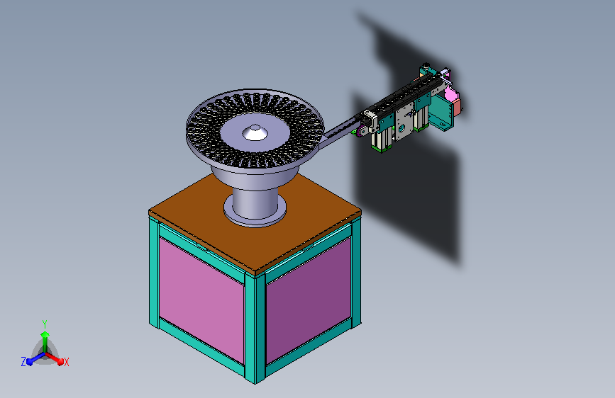 轴承振动盘和输送带分料结构