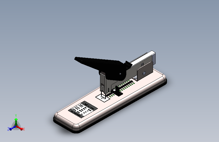 重型订书机零部件结构全套图纸=64400=40