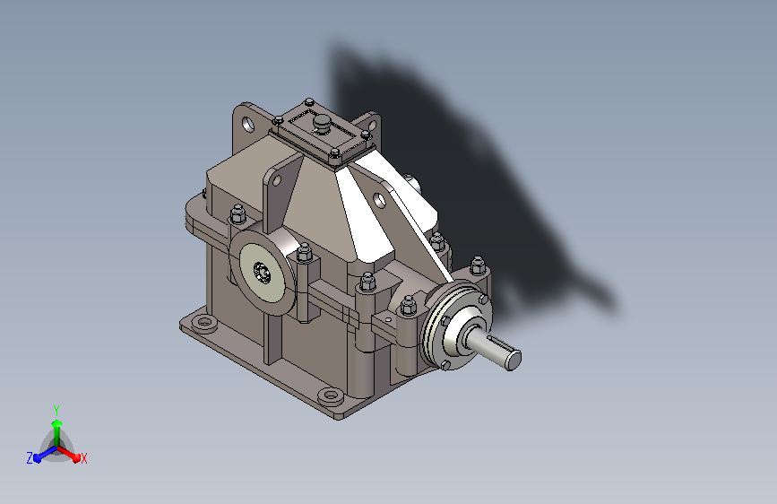 锥齿轮减速器UG模型=43282=20