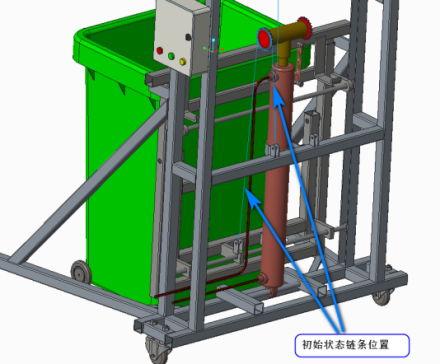自动提升翻转可倾倒垃圾桶设计=895933=520