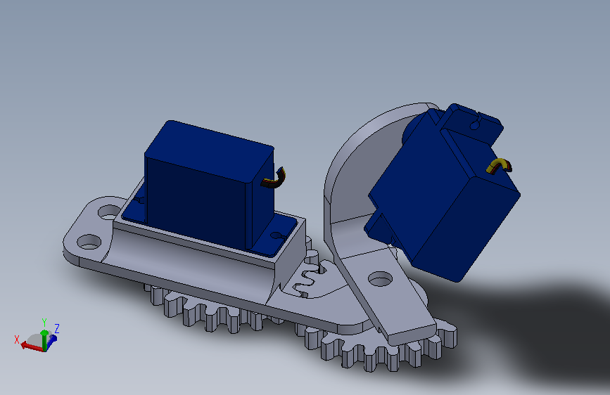 2轴云台伺服安装座