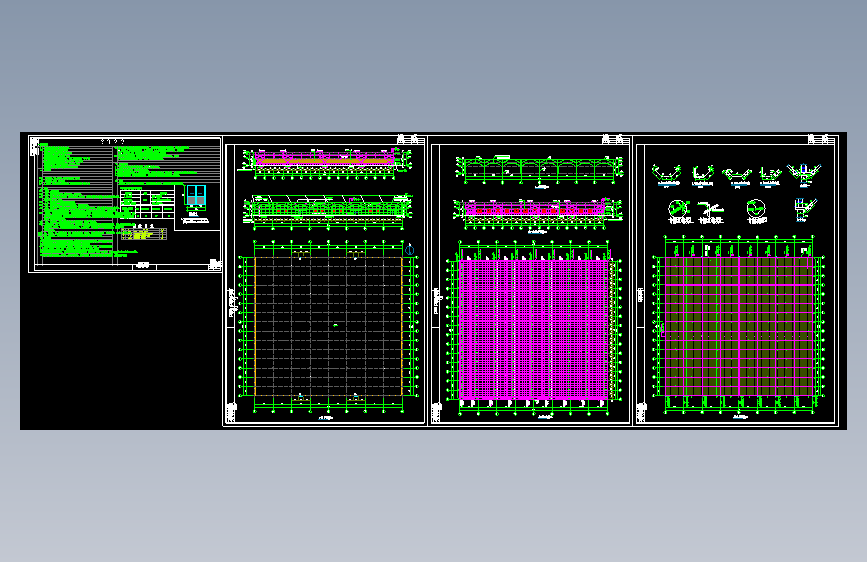 聚乙烯薄膜连栋温室大棚结构图=957312=30