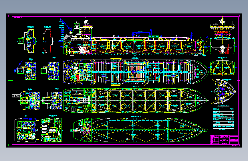 某3万吨级集装箱货轮游船结构图=728874=15